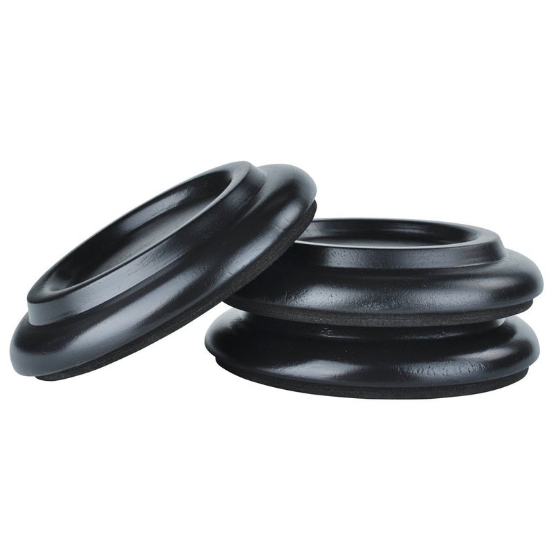 KingPoint Hardwood Grand Piano Caster Cups Set of 3 Furniture Leg Pads Protection - Image 3